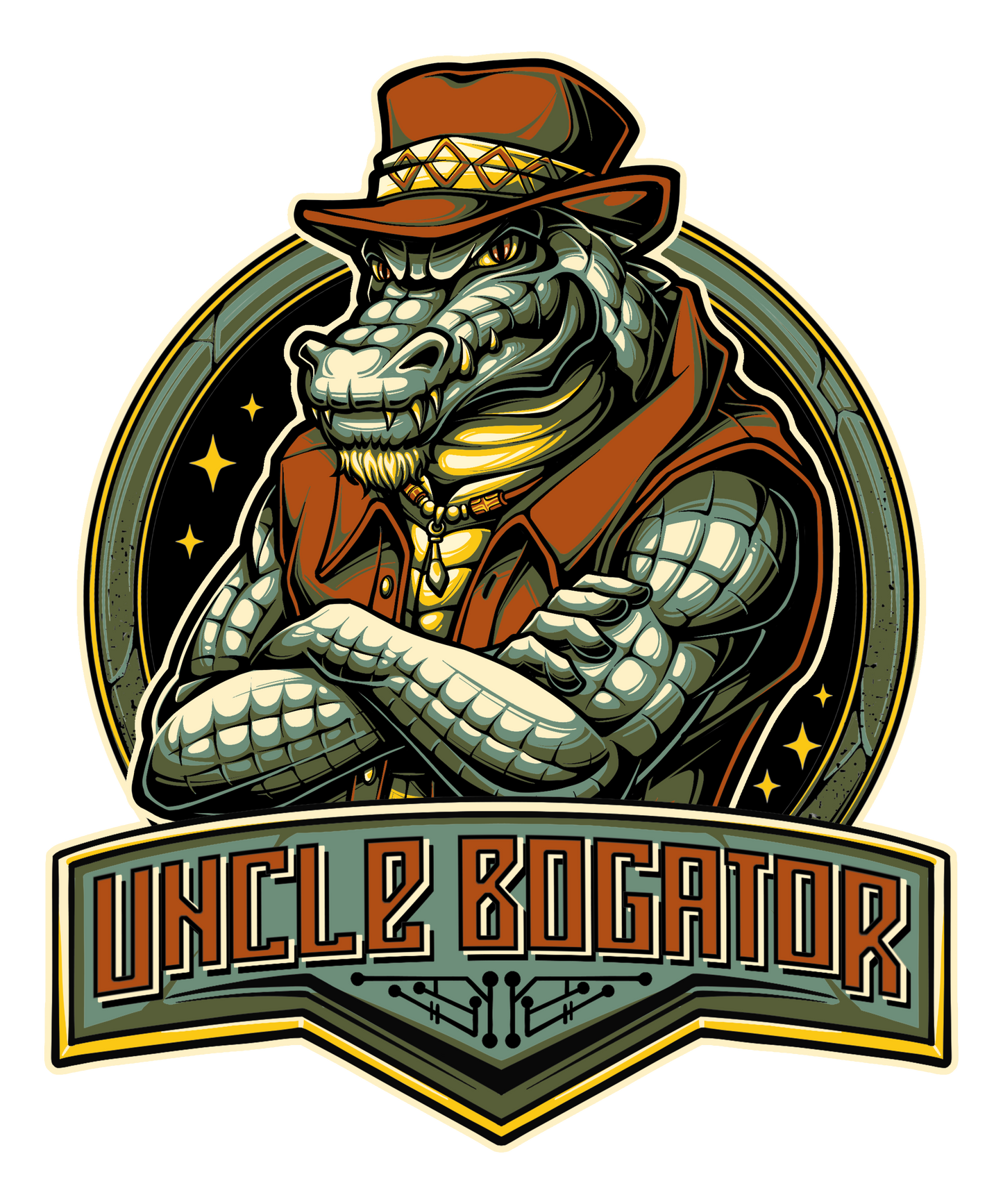Limited Edition - Uncle Bogator Swamp King Color Swap Sticker